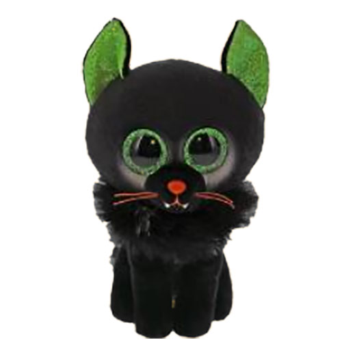 TY Beanie Boos - OLEANDER the Halloween Kitty Cat (Glitter Eyes)(Regular Size - 6 inch)