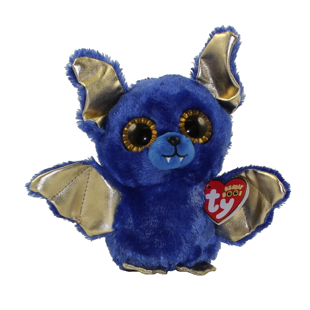 TY Beanie Boos - OZZY the Blue Bat (Glitter Eyes)(Regular Size - 6 inch)