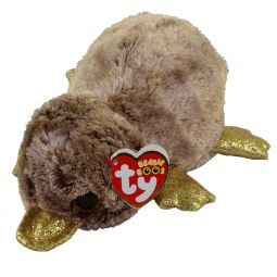 TY Beanie Boos - PERRY the Platypus (Glitter Eyes)(Regular Size - 6 inch) *New Version - Dark Brown*