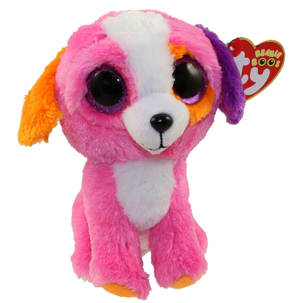 TY Beanie Boos - PRECIOUS the Pink Dog (Glitter Eyes) (Regular Size - 6 inch)