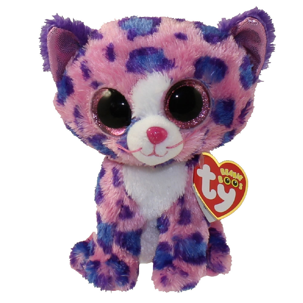 TY Beanie Boos - REAGAN the Pink Leopard (Glitter Eyes) (Regular Size - 6 inch) *Limited Exclusive*