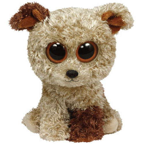 TY Beanie Boos - ROOTBEER the Brown Dog (Solid Eye Color) (Regular Size - 6 inch)