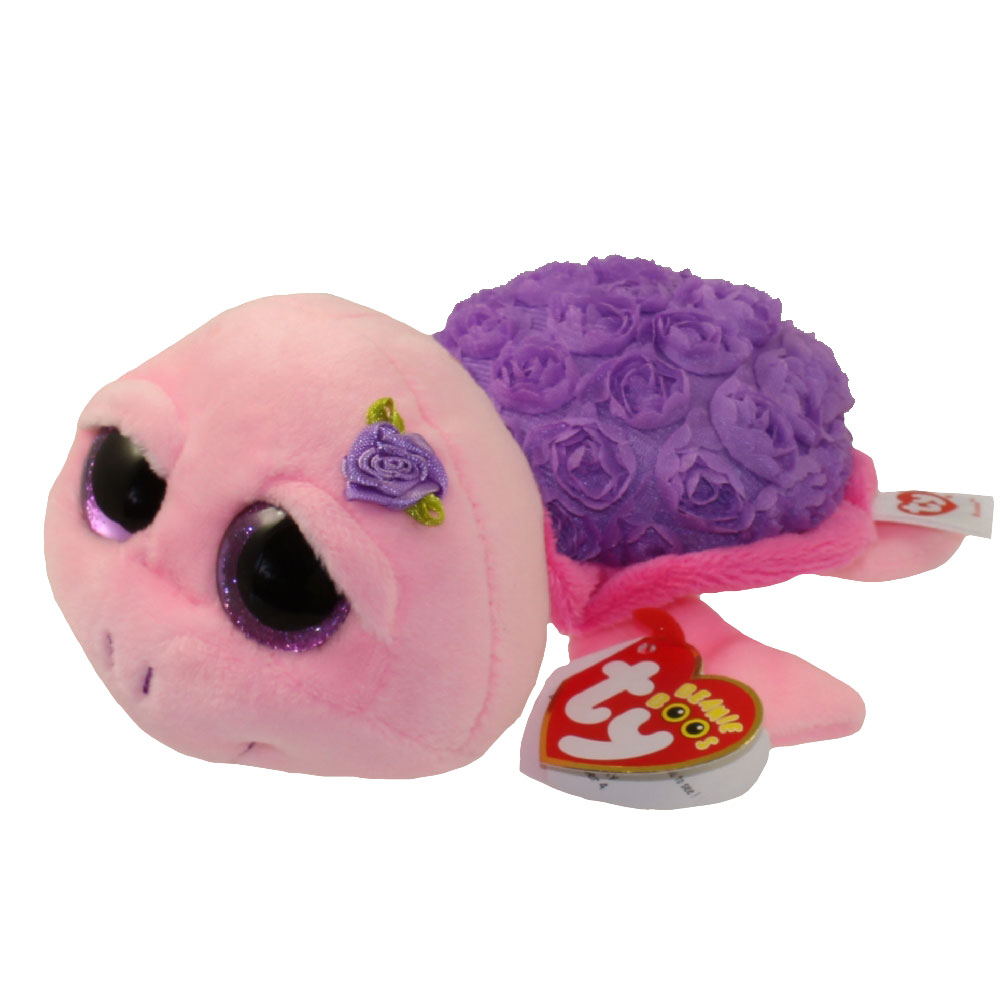 TY Beanie Boos - ROSIE the Pink Turtle (Glitter Eyes) (Regular Size - 6 inch)