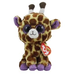 TY Beanie Boos - SAFARI the Giraffe (Glitter Eyes & Metallic Feet) (Regular Size - 6 inch)