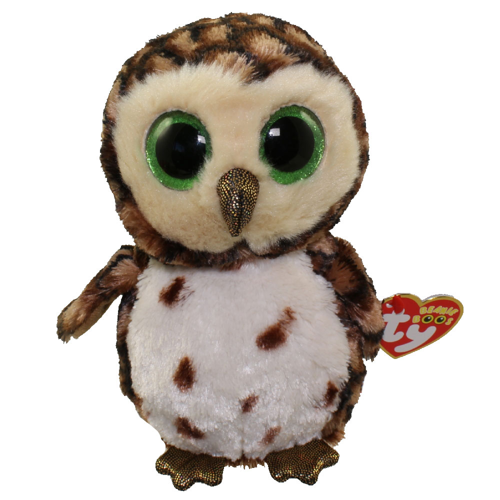 TY Beanie Boos - SAMMY the Brown Owl (Glitter Eyes) (Regular Size - 6 inch)
