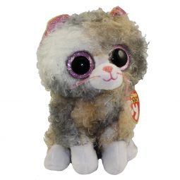 TY Beanie Boos - SCRAPPY the Curly Haired Cat (Glitter Eyes)(Regular Size - 6 inch)