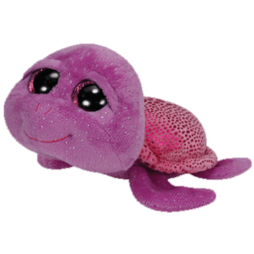 TY Beanie Boos - SLOW-POKE the Purple Turtle (Glitter Eyes) (Regular Size - 6 inch)