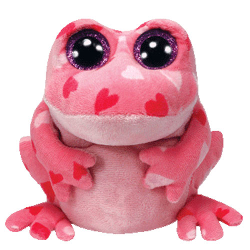 TY Beanie Boos - SMITTEN the Pink Frog (Glitter Eyes) (Regular Size - 6 inch)