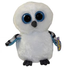 TY Beanie Boos - SPELLS the White Owl (Solid Color Eyes) (Regular Size - 6 inch)
