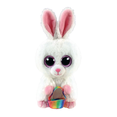 TY Beanie Boos - SUNDAY the Easter Bunny Rabbit (Glitter Eyes)(Regular Size - 6 inch)