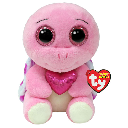 TY Beanie Boos - TORTE the Valentine's Turtle (Glitter Eyes)(Regular Size - 6 inch)