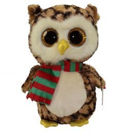 TY Beanie Boos - WISE the Owl (Glitter Eyes) (Regular Size - 6 inch)