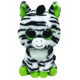 TY Beanie Boos - ZIG-ZAG the Zebra (Glitter Eyes) (Regular Size - 6 inch)