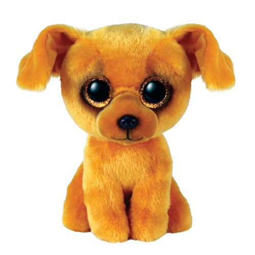 TY Beanie Boos - ZUZU the Brown Dog (Glitter Eyes)(Regular Size - 6 inch)
