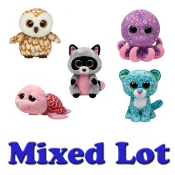 TY Beanie Boos - Bulk Mixed Lot of 5 Random (Medium Size - 9 inch)