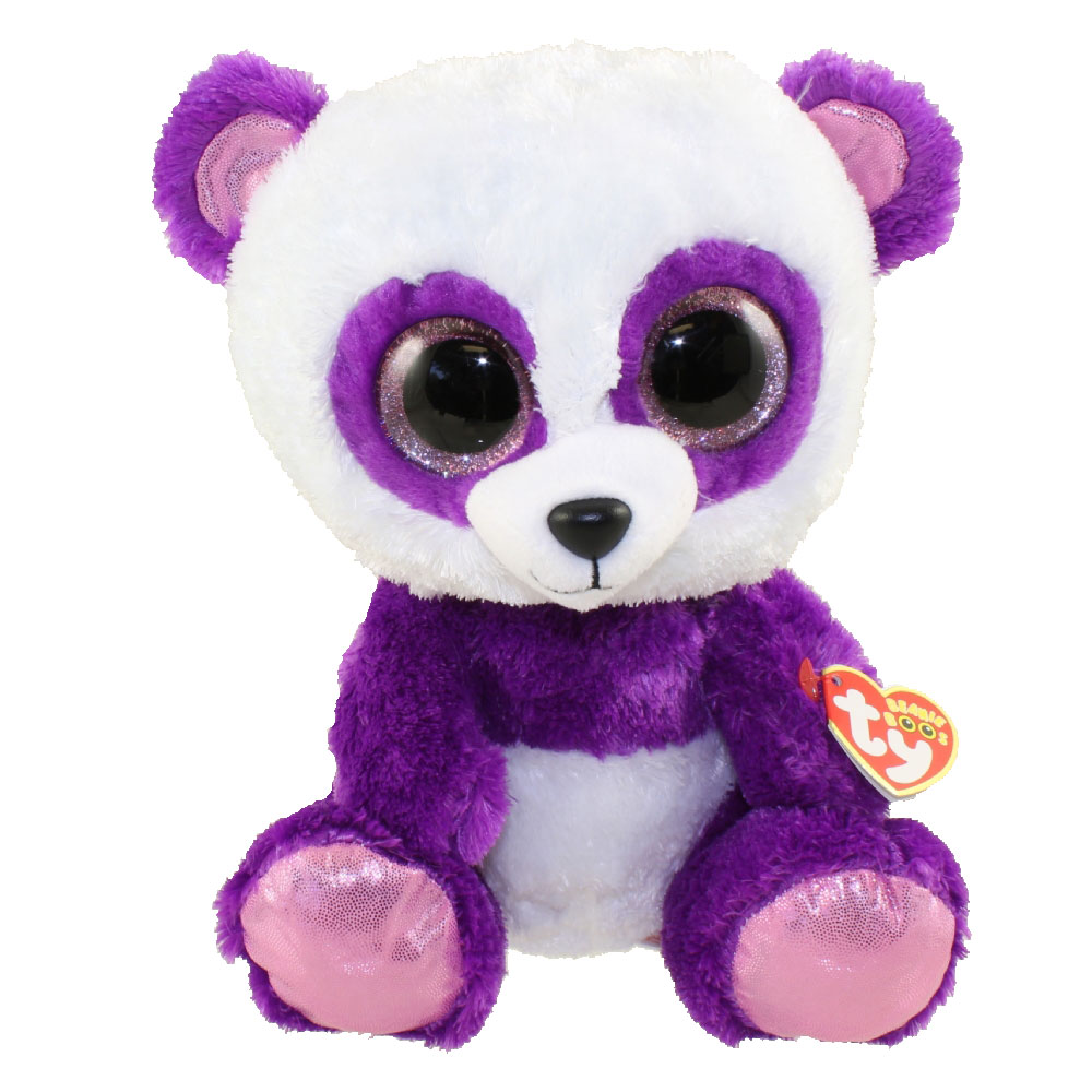 TY Beanie Boos - BOOM BOOM the Panda (Glitter Eyes) (Medium Size - 9 inch)