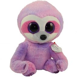 TY Beanie Boos - DREAMY the Purple Sloth (Glitter Eyes) (Medium Size - 9 inch)