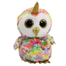 TY Beanie Boos - ENCHANTED the UniOwl (Glitter Eyes) (Medium Size - 9 inch)