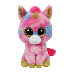 TY Beanie Boos - FANTASIA the Unicorn (Glitter Eyes) (Medium Size - 9 inch)
