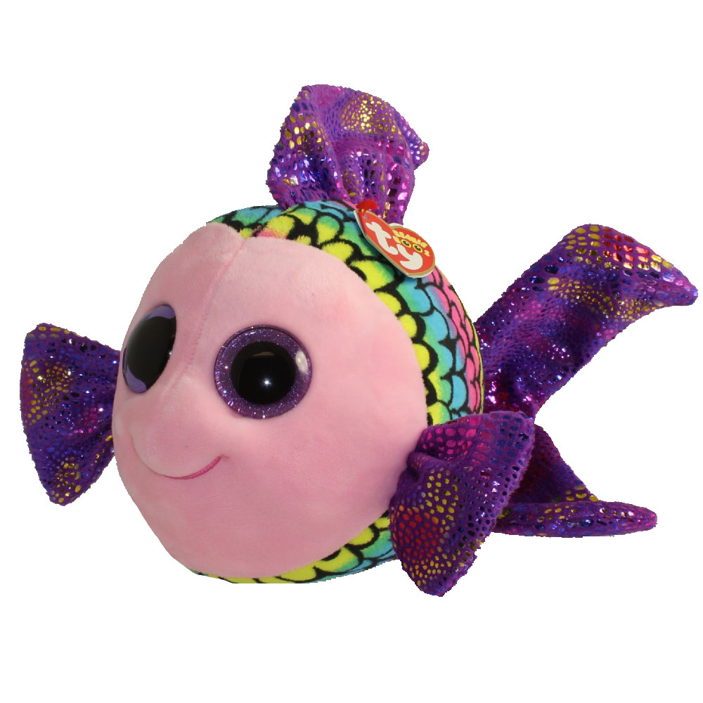 TY Beanie Boos - FLIPPY the Fish (Glitter Eyes) (Medium Size - 9 inch)