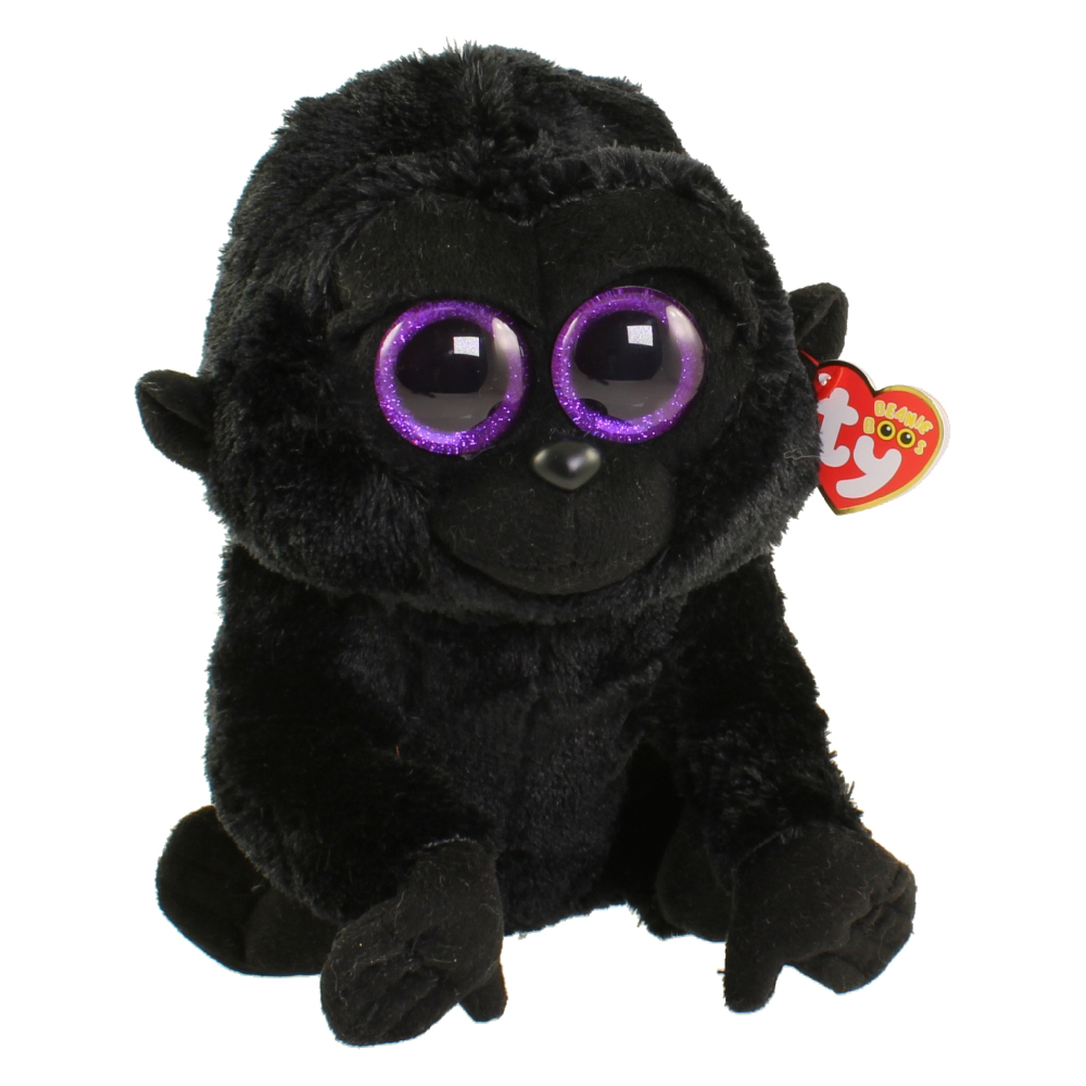 TY Beanie Boos - GEORGE the Gorilla (Glitter Eyes) (Medium Size - 9 inch)