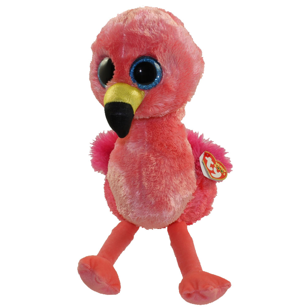 TY Beanie Boos - GILDA the Flamingo (Glitter Eyes) (Medium Size - 9.5 inch)