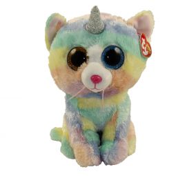 TY Beanie Boos - HEATHER the UniCat (Glitter Eyes) (Medium Size - 9 inch)