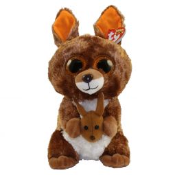 TY Beanie Boos - KIPPER the Kangaroo (Glitter Eyes) (Medium Size - 9 inch)