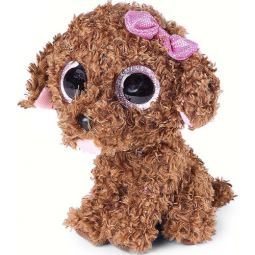 TY Beanie Boos - MADDIE the Brown Dog (Glitter Eyes) (Medium Size - 9 inch)
