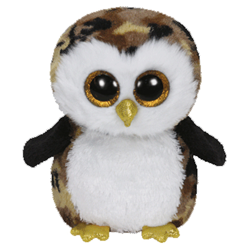 TY Beanie Boos - OWLIVER the Camo Owl (Glitter Eyes) (Medium Size - 9 inch)