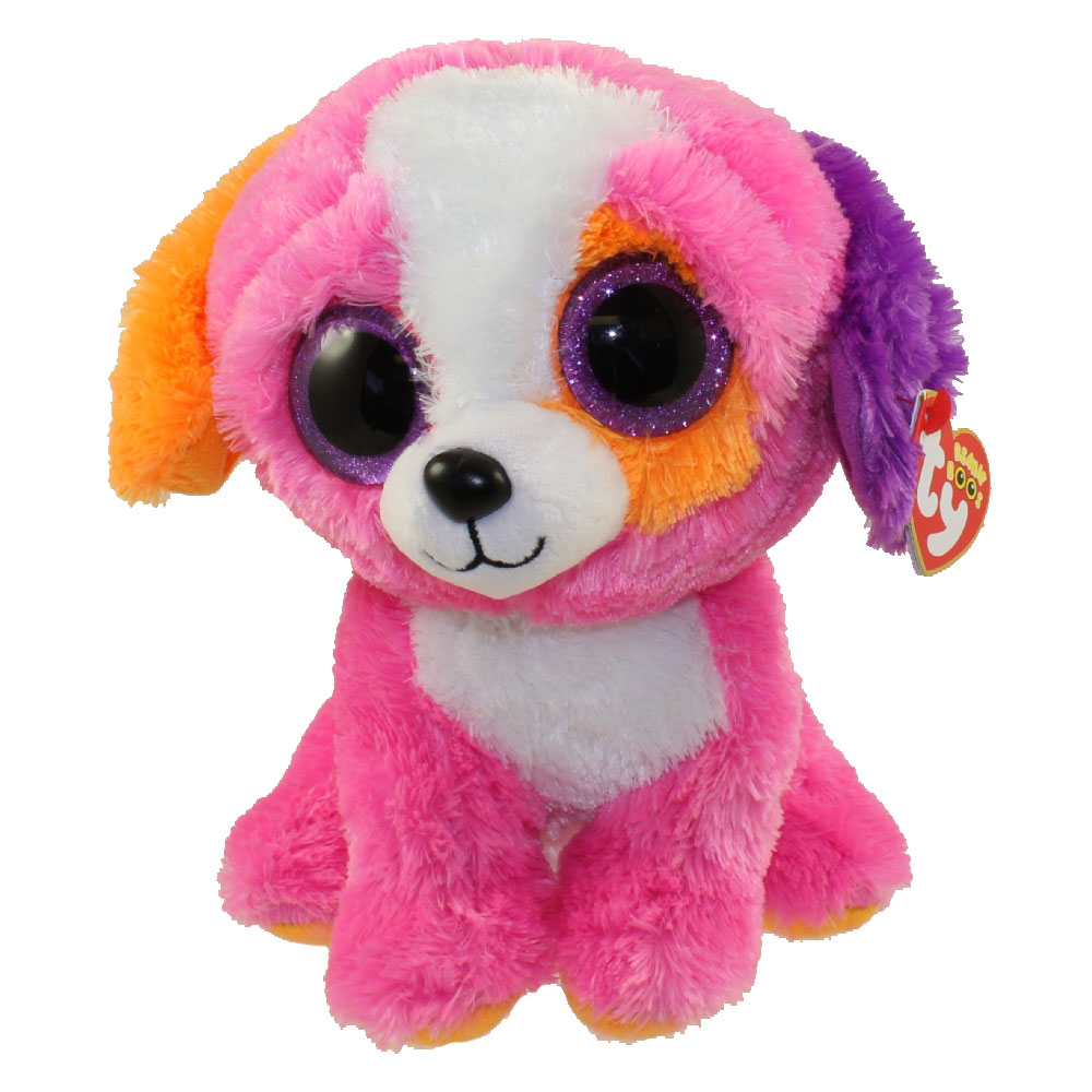 TY Beanie Boos - PRECIOUS the Pink Dog (Glitter Eyes 