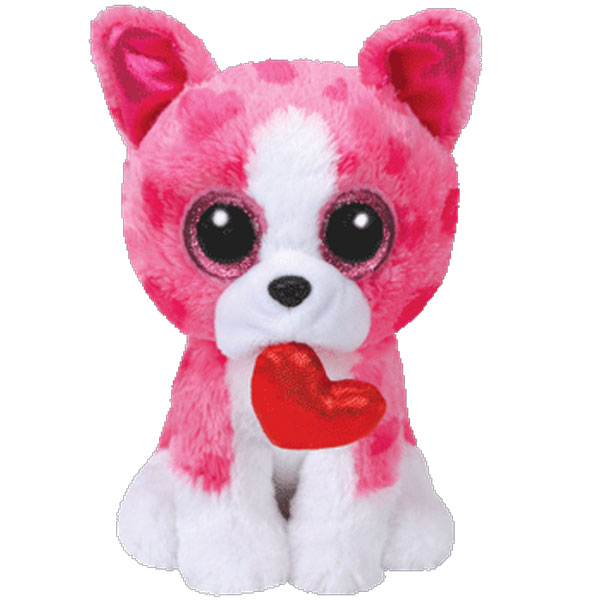 TY Beanie Boos - ROMEO the Dog (Glitter Eyes) (Medium Size - 9 inch)