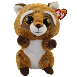 TY Beanie Boos - RUSTY the Raccoon (Glitter Eyes) (Medium Size - 9 inch)