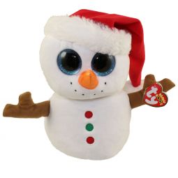 TY Beanie Boos - SCOOP the Snowman (Glitter Eyes) (Medium Size - 9 inch)
