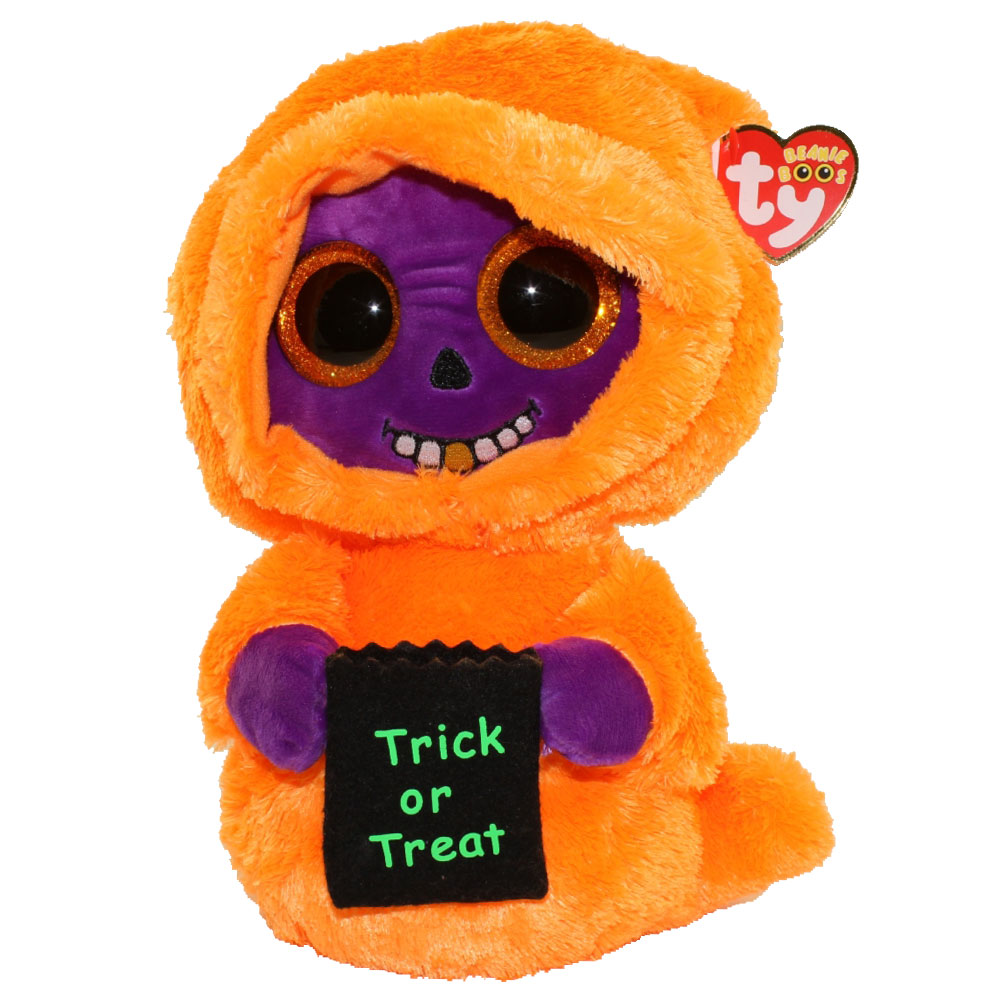 TY Beanie Boos - SKELTON the Ghoul (Glitter Eyes) (Medium Size - 9 inch)
