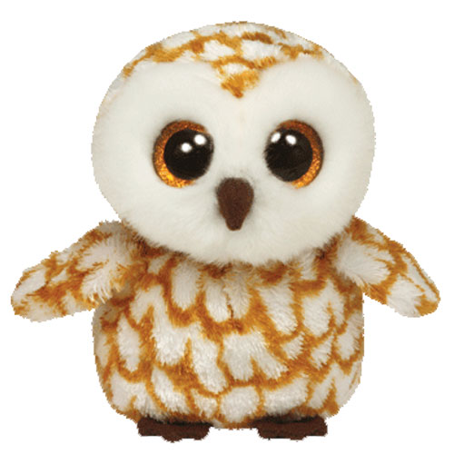 TY Beanie Boos - SWOOPS the Brown Owl (Glitter Eyes) (Medium Size - 9 inch)