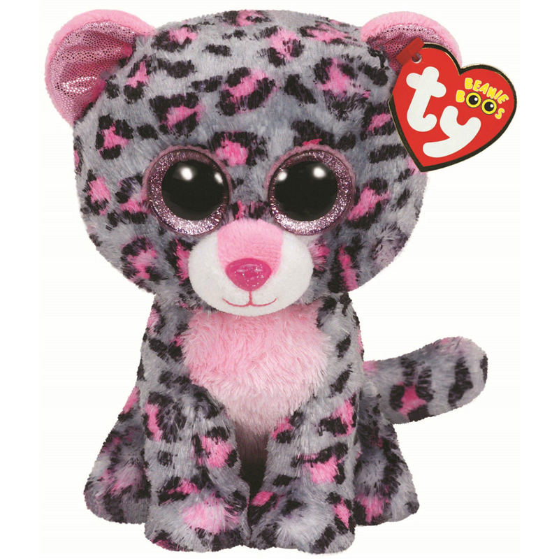 TY Beanie Boos - TASHA the Leopard (Glitter Eyes) (Medium