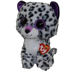 TY Beanie Boos - VIOLET the Leopard (Glitter Eyes)(Medium Size - 9 inch)