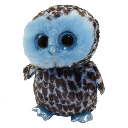 TY Beanie Boos - YAGO the Owl (Glitter Eyes) (Medium Size - 9 inch)