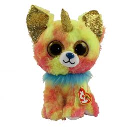 TY Beanie Boos - YIPS the UniChihuahua Dog (Glitter Eyes)(Medium Size - 9 inch)