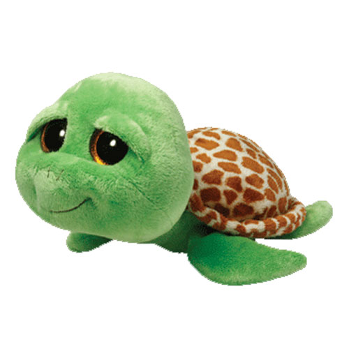 TY Beanie Boos - ZIPPY the Green Turtle (Glitter Eyes) (Medium Size - 9 inch)