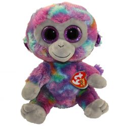 TY Beanie Boos - ZURI the Monkey (Glitter Eyes) (Medium Size - 9 inch)