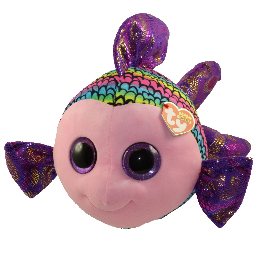 Details about  / Ty Beanie Boos FLIPPY the Fish 7/" Beanbag Plush Toy w// Glitter Eyes