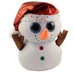 TY Beanie Boos - FLURRY the Snowman (Glitter Eyes)(LARGE Size - 17 inch)