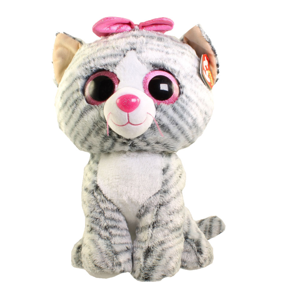 TY Beanie Boos - KIKI the Grey Cat (LARGE Size - 17 inch)