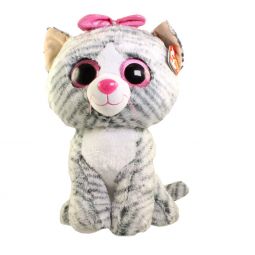 TY Beanie Boos - KIKI the Grey Cat (LARGE Size - 17 inch)