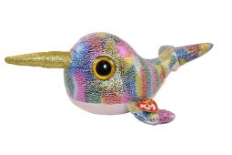 TY Beanie Boos - NOVA the Narwhal (Glitter Eyes)(LARGE Size - 17 inch)