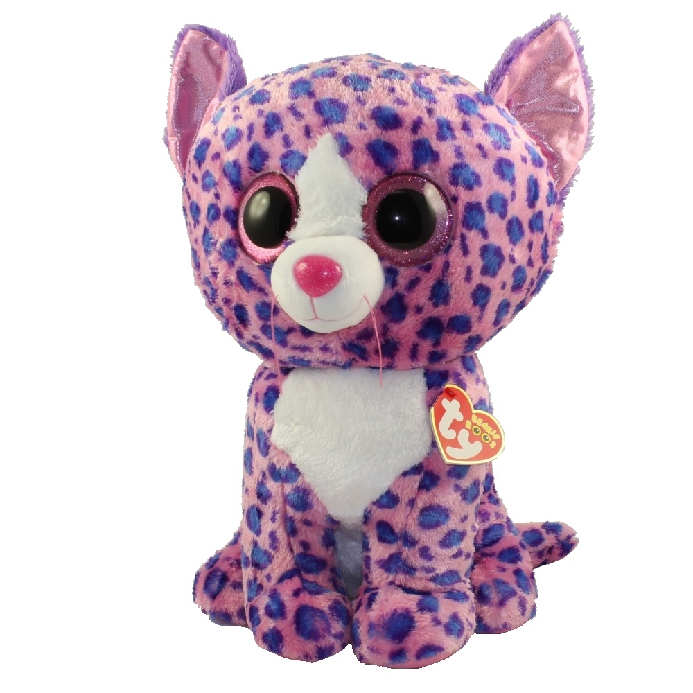 TY Beanie Boos - REAGAN the Leopard (Glitter Eyes)(LARGE Size - 17 inch) *Limited Exclusive*