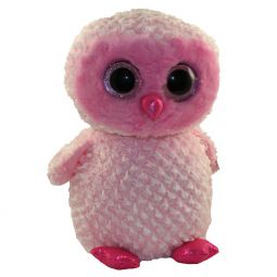 TY Beanie Boos - TWIGGY the Pink Owl (Glitter Eyes) (LARGE Size - 17 inch)