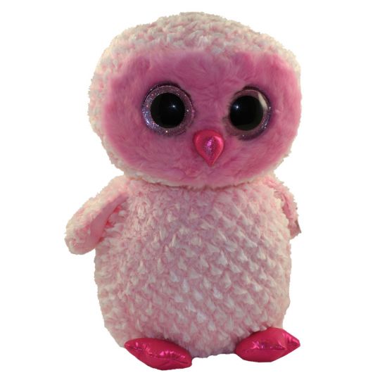 pink owl stuffed animal